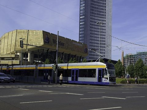 Augustus Square with tram