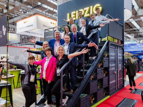 [Translate to Englisch:] Tagung & Konferenz Leipzig Convention: Leipzig-Stand auf der IMEX Frankfurt 2023